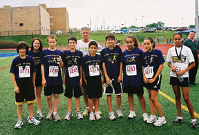 Olympic Gold Medalist Frank Shorter with Junior Classic Milers